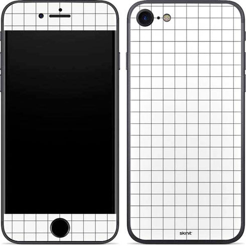 White Grid iPhone 8 Skin