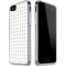 White Grid iPhone SE (2nd & 3rd Gen) Clear Case