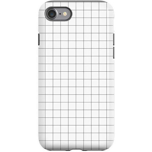 White Grid iPhone SE (2nd & 3rd Gen) Pro Case