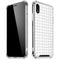 White Grid iPhone XR Clear Case