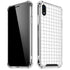 White Grid iPhone XR Clear Case