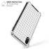 White Grid iPhone XR Clear Case