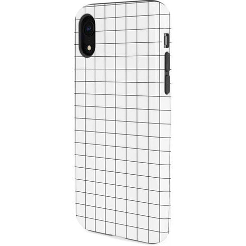 White Grid iPhone XR Pro Case