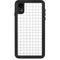 White Grid iPhone XR Waterproof Case
