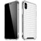 White Grid iPhone XS Max Clear Case