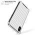 White Grid iPhone XS Max Clear Case