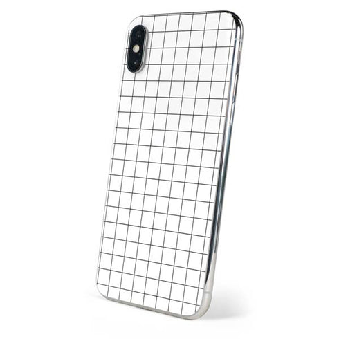 White Grid iPhone XS Skin