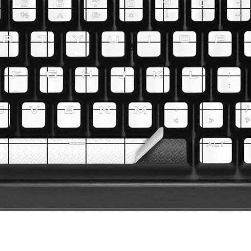 White Grid K95 RGB PLATINUM Mechanical Gaming Keyboard Skin