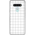 White Grid LG Stylo 6 Clear Case
