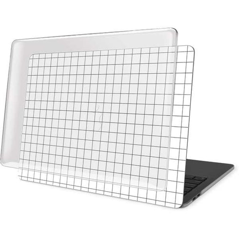 White Grid MacBook Pro 15in (2016-19) Case plus Skin