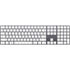 White Grid Magic Keyboard with Numeric Keypad Skin