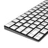 White Grid Magic Keyboard with Numeric Keypad Skin