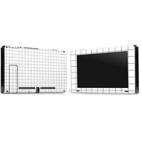 White Grid Nintendo Switch Bundle Skin