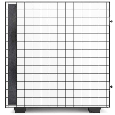 White Grid NZXT H510 Compact ATX Mid-Tower Case Skin