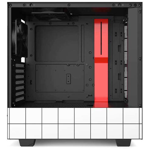 White Grid NZXT H510 Compact ATX Mid-Tower Case Skin