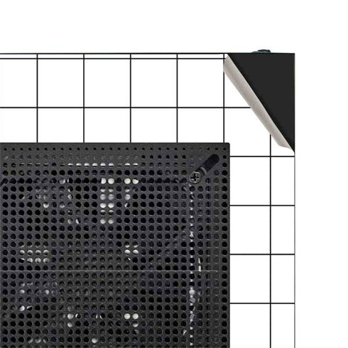 White Grid NZXT H510 Compact ATX Mid-Tower Case Skin