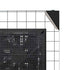 White Grid NZXT H510 Compact ATX Mid-Tower Case Skin