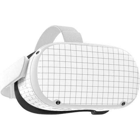 White Grid Oculus Quest 2 Skin