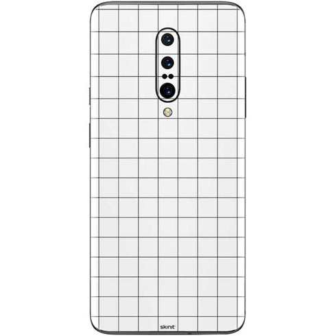 White Grid OnePlus 7 Pro Skin