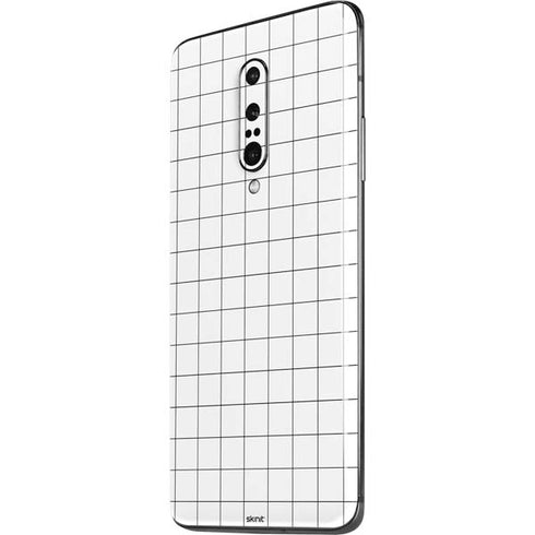 White Grid OnePlus 7 Pro Skin