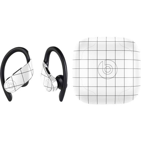 White Grid PowerBeats Pro Skin