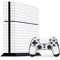 White Grid PS4 Console and Controller Bundle Skin