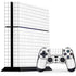 White Grid PS4 Console and Controller Bundle Skin