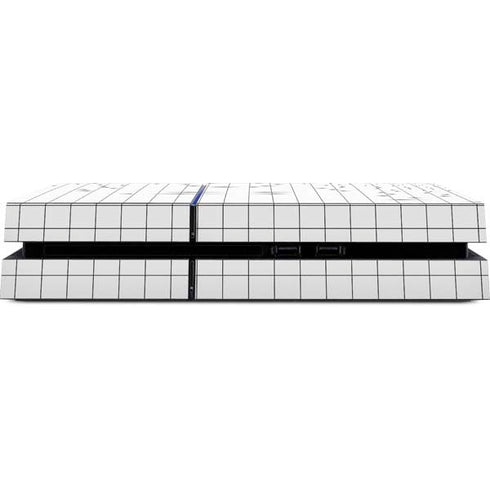 White Grid PS4 Console Skin