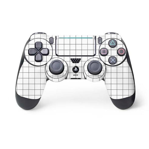 White Grid PS4 Pro/Slim Controller Skin