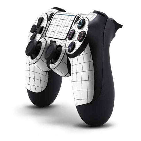 White Grid PS4 Pro/Slim Controller Skin