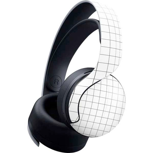 White Grid PULSE 3D Wireless Headset for PS5 Skin