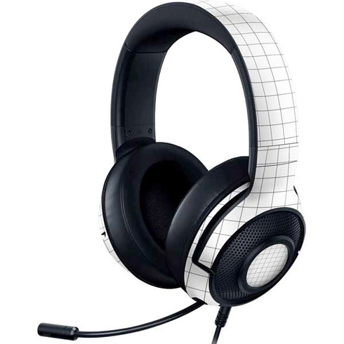 White Grid Razer Kraken X Skin