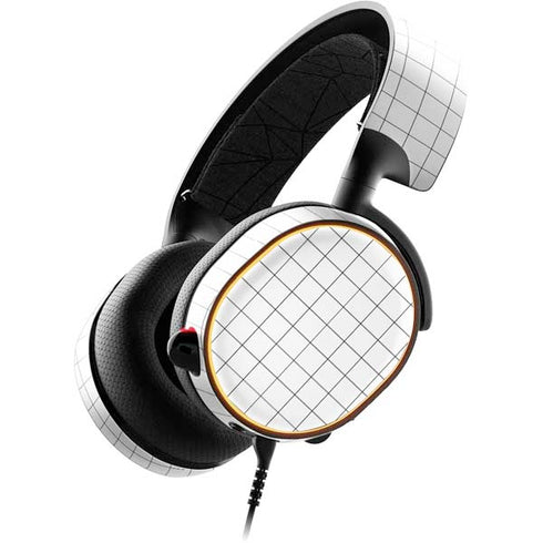 White Grid SteelSeries Arctis 5 Skin
