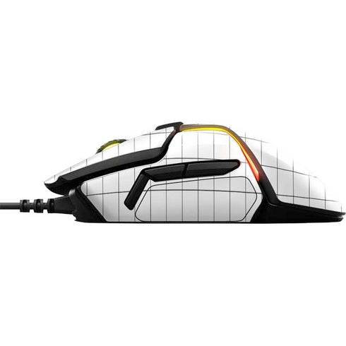 White Grid SteelSeries Rival 600 Gaming Mouse Skin