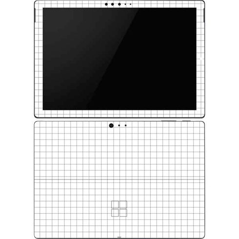 White Grid Surface Pro 6 Skin