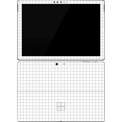 White Grid Surface Pro 7 Skin
