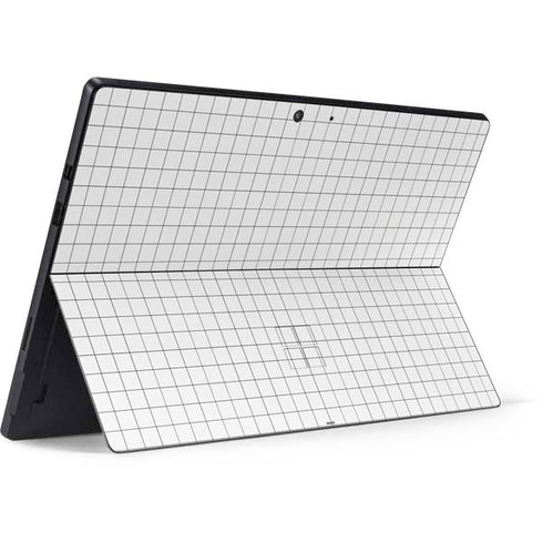 White Grid Surface Pro 7 Skin