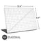 White Grid Universal Laptop 16.6in (13.4 x 9.7in) Skin