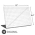 White Grid Universal Laptop 16in (13 x 9.4in) Skin