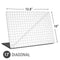 White Grid Universal Laptop 17in (13.8 x 10in) Skin
