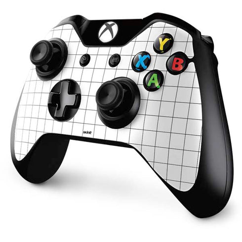 White Grid Xbox One Controller Skin