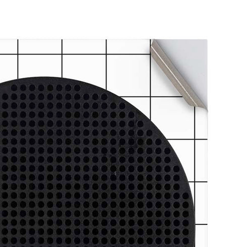 White Grid Xbox Series S Console Skin