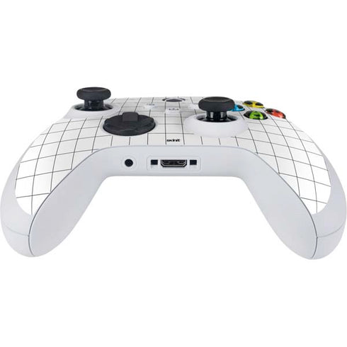 White Grid Xbox Series S Controller Skin