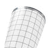 White Grid Yeti 20oz Tumbler Skin