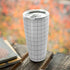 White Grid Yeti 20oz Tumbler Skin