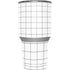 White Grid Yeti 30oz Rambler Tumbler Skin