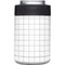 White Grid Yeti Colster Can Insulator Skin