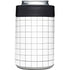 White Grid Yeti Colster Can Insulator Skin