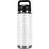 White Grid YETI Rambler 26oz Bottle Skin