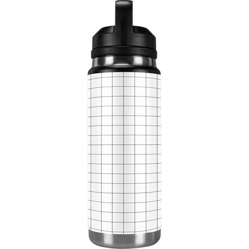 White Grid YETI Rambler 26oz Bottle Skin